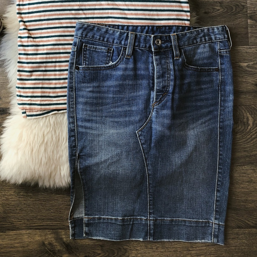 Sz 4 Levi's Denim Pencil Skirt Size 4